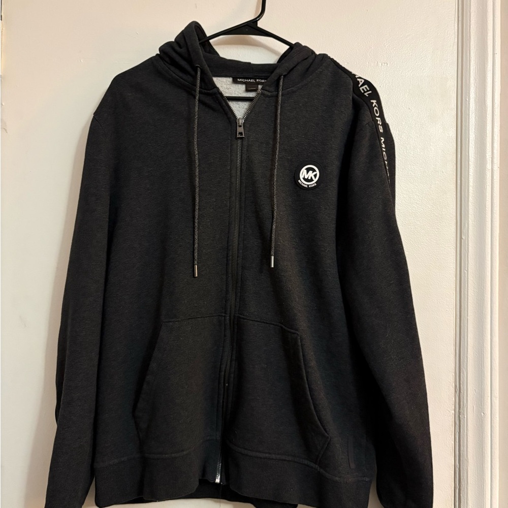 Michael Kors Charcoal Zip-Up Jacket
